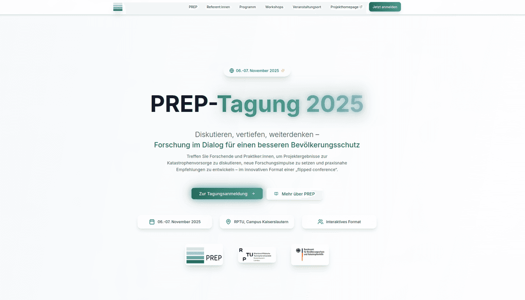 PREP-Tagung 2025 Website